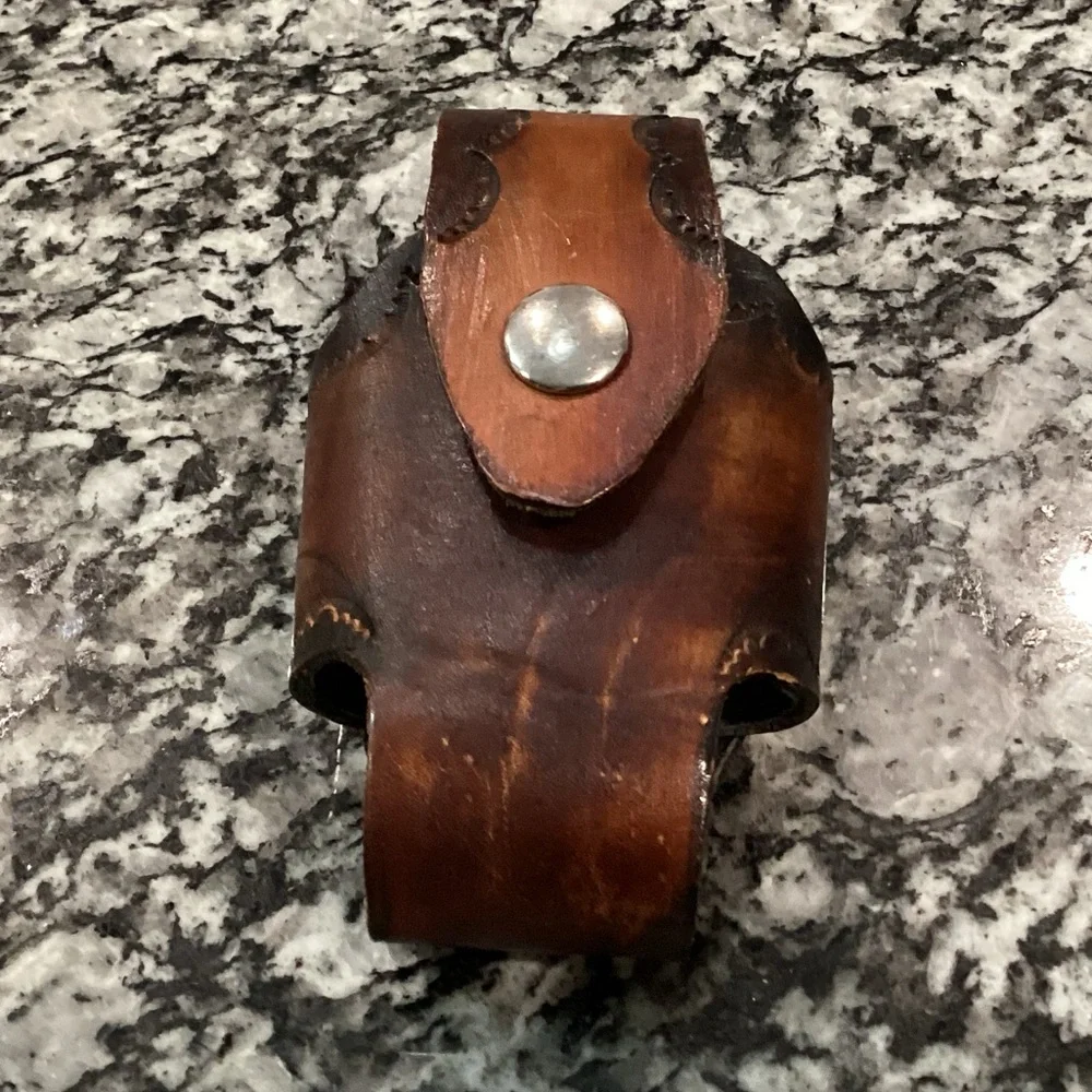 🟤 Leather Sheath for a Multi Tool - Cell Phone - Knife - Small Firearm - More